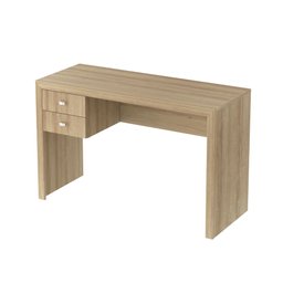 Escrivaninha Mesa Escritório ME4123 2 Gavetas 117cm Amendoa Marrom - 4 Escrivaninha Mesa Escritório ME4123 2 Gavetas 117cm Amendoa Marrom - 4