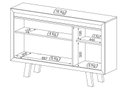 Ver imagem 5 de Balcão de Escritório 3 Portas ME4120 Branco