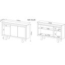 Ver imagem 6 de Balcão de Escritório 3 Portas ME4120 Branco