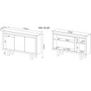 Ver imagem 6 de Balcão de Escritório 3 Portas ME4120 Branco