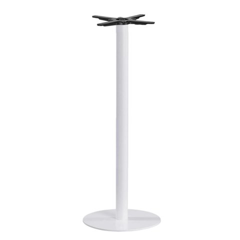 Base de Mesa de Jantar Redonda Pisa Beta Bistrô Fratini 105 Cm (altura) Aço Cor Branco Disco