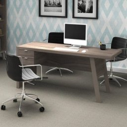 Mesa para Escritório 163cm 2 Gavetas Me4122  - 5