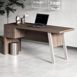 Mesa para Escritório 163cm 2 Gavetas Me4122 