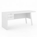 Ver imagem 3 de Escrivaninha Mesa Escritório ME4122 2 Gavetas 163cm Branca