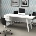 Ver imagem 5 de Escrivaninha Mesa Escritório 163cm 2 Gavetas Me4122