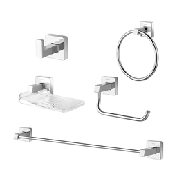 Kit Acessórios Para Banheiro Docol Trip Cromado 5 Peças - 1