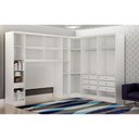 Ver imagem 2 de Guarda-Roupa Modulado Casal Safira 005 em MDF com 11 Portas e 7 Gavetas Una Mobília