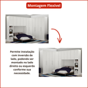 Ver imagem 3 de Guarda-Roupa Modulado Casal Safira 005 em MDF com 11 Portas e 7 Gavetas Una Mobília