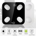 Ver imagem 1 de Balança Digital Smart Corporal com Bioimpedância App Android/ios Preto - Flexinter