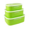 (lifestyle) Conjunto de Potes para Alimentos com 3 Peças - Verde - 4