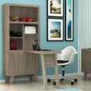 Ver imagem 1 de Escrivaninha com Estante Me4125 2 Portas 77,6cm Tecno Mobili