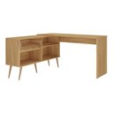Ver imagem 2 de Mesa Gamer em L para Computador 2 Portas 1 Gaveta Arena Multimóveis Mp6050 Madeirado/branco
