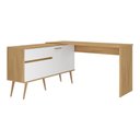 Ver imagem 1 de Mesa Gamer em L para Computador 2 Portas 1 Gaveta Arena Multimóveis Mp6050 Madeirado/branco