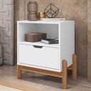 Ver imagem 1 de Mesa de Cabeceira Paris Branco