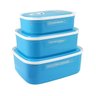 (lifestyle) Conjunto de Potes para Alimentos com 3 Peças - Azul - 4