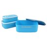 (lifestyle) Conjunto de Potes para Alimentos com 3 Peças - Azul - 5