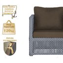 Ver imagem 4 de Mesa Centro e 3 Poltronas Madri Corda Náutica Estofado 9 Trama Original