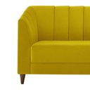 Ver imagem 2 de Sofá 2 Lugares Charlô 1,90M Suede Animale Amarelo - Ilha Bela