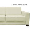 Ver imagem 3 de Sofá 2 Lugares Estocolmo 1,55M Couro Off White - Gran Belo