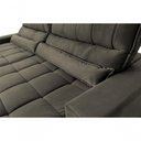 Ver imagem 5 de Sofá Retrátil Reclinável Supremo 2,30m Suede Velut Molas no Assento - King House