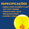 Serra Copo Starrett Fast Cut Bi-metal 2.3/4" 70mm - 9
