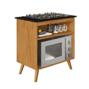 Ver imagem 1 de Balcão de Cozinha para Cooktop 4 e 5 Bocas Parma Nature Kaiki