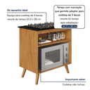 Ver imagem 5 de Balcão de Cozinha para Cooktop 4 e 5 Bocas Parma Nature Kaiki