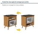 Ver imagem 4 de Balcão de Cozinha para Cooktop 4 e 5 Bocas Parma Nature Kaiki