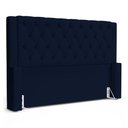 Ver imagem 1 de Cabeceira Atena para Cama Box Casal Padrão 140cm Capitonê com Frame Suede Azul Marinho - Desk