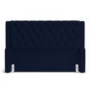 Ver imagem 4 de Cabeceira Atena para Cama Box Casal Padrão 140cm Capitonê com Frame Suede Azul Marinho - Desk