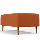 Ver mais imagens de Kit 02 Puffs Decorativos Sala de Estar Cléo W01 Pés Palito 90cm Tecido Terracota - Lyam Decor