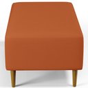 Ver imagem 7 de Kit 02 Puffs Decorativos Sala de Estar Cléo W01 Pés Palito 90cm Tecido Terracota - Lyam Decor