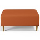 Ver imagem 6 de Kit 02 Puffs Decorativos Sala de Estar Cléo W01 Pés Palito 90cm Tecido Terracota - Lyam Decor