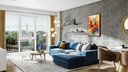 Ver imagem 5 de Quadro Decorativo Abstrato Canvas Moldura Filete Borboleta Colorida Flor Gg