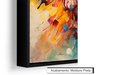 Ver imagem 4 de Quadro Decorativo Abstrato Canvas Moldura Filete Borboleta Colorida Flor Gg