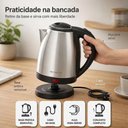 Ver imagem 5 de Chaleira Elétrica Be Smart Be Smart 1,8L Aço Inox 220V com Desligamento Automático e Base