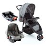 Travel System Jetty 3.0 Trio Cosco - Cinza Mescla - 1