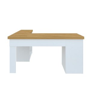 Mesa Escrivaninha para Escritório 3 Gavetas Mali | Artany:olmo/branco