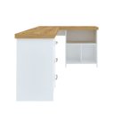 Ver imagem 4 de Mesa Escrivaninha para Escritório 3 Gavetas Mali | Artany:olmo/branco