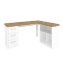 Ver imagem 3 de Mesa Escrivaninha para Escritório 3 Gavetas Mali | Artany:olmo/branco