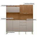 Ver imagem 5 de Cozinha Compacta Pitaya 7 Portas 2 Gavetas - Amendola Touch/Nude Prime Tx