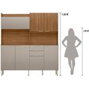 Ver imagem 6 de Cozinha Compacta Pitaya 7 Portas 2 Gavetas - Amendola Touch/Nude Prime Tx