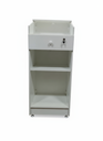 Ver imagem 3 de Balcão Caixa Mdf Branco 15mm com Gaveta e Chave - 1,15m X 50cm X 40cm