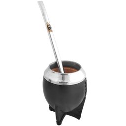Bomba De Chimarrão Tereré Aço Inox 23cm Com Rosca Pingente Laçador - 6