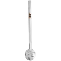 Bomba De Chimarrão Tereré Aço Inox 23cm Com Rosca Pingente Laçador - 2