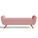 Ver imagem 1 de Recamier Bau Grecia 1,60m Suede Rose - Clique Decor Clique decorações