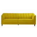 Ver imagem 1 de Sofá 2 Lugares Charlô 2,30M Suede Animale Amarelo - Ilha Bela