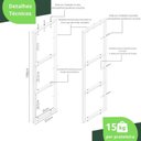 Ver imagem 6 de Prateleira Tripla Estilo Industrial Teto Parede 100cm BP Fs