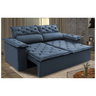 Sofá Top Compact 180 Cm Retrátil e Reclinável Suede Azul - Sofá na Web - 2