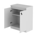 Ver imagem 6 de Balcão com Chave para Escritório Home Office ME4149 Branco - Gran Belo